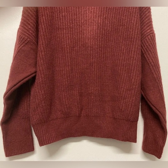 New! Flag & Anthem Womens Sweater Half Zip Pullover Red Medium Long Sleeve - Picture 7 of 12